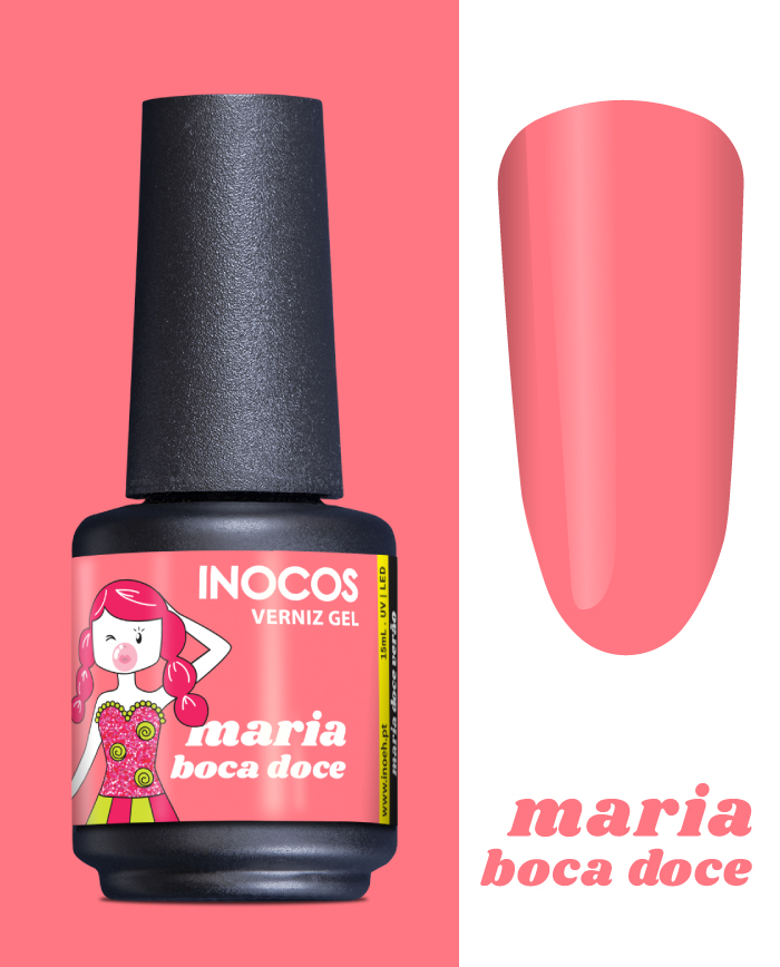 Inocos Verniz Gel Maria Boca Doce 15ml
