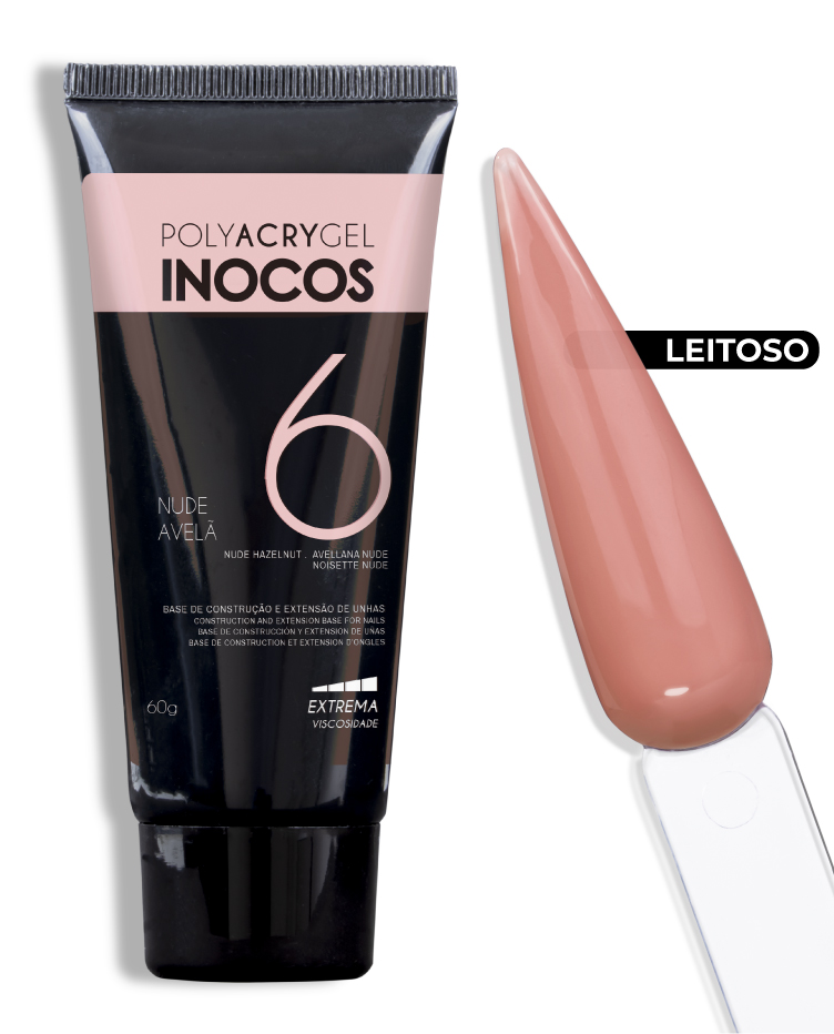 Inocos Polyacrigel Bisnaga Nude Avelã 60gr